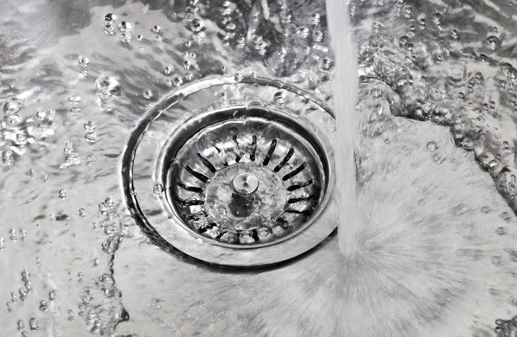 Water in sink